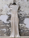 Mutedance 25 Spring/Summer Deep V-neck Pleated Dress MD-MD25SS25-HOARY MD25SS24